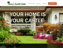 Tablet Screenshot of kingslawncare.com
